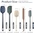 ChefAide 5 Pieces Silicone Spatula Set, Food Grade Rubber Spatula, Upgrade