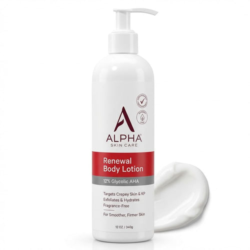 Alpha Skin Care Revitalizing Body Lotion, 12% Glycolic AHA, Simple &