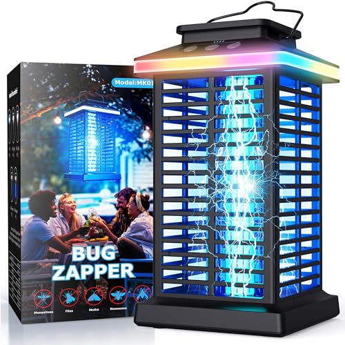 Bug Zapper Outdoor, Mosquito Zapper 3 in 1 Rechargeable Bug Zapper Outdoor