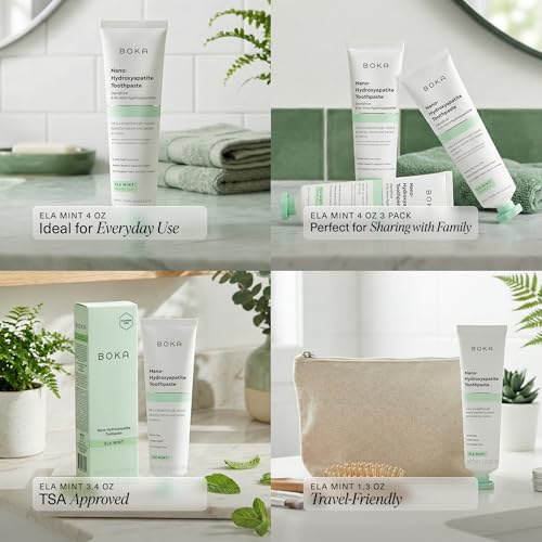 Boka Toothpaste - Fluoride Free Toothpaste, Nano Hydroxyapatite Toothpaste