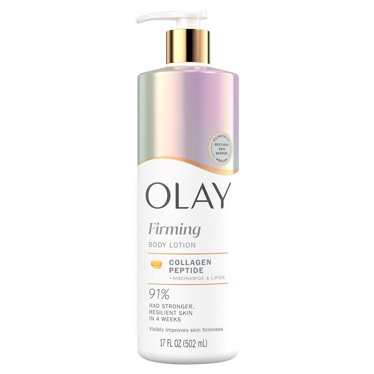 Olay Body Lotion for Women, Firming with Collagen Peptides Serum, Visibly