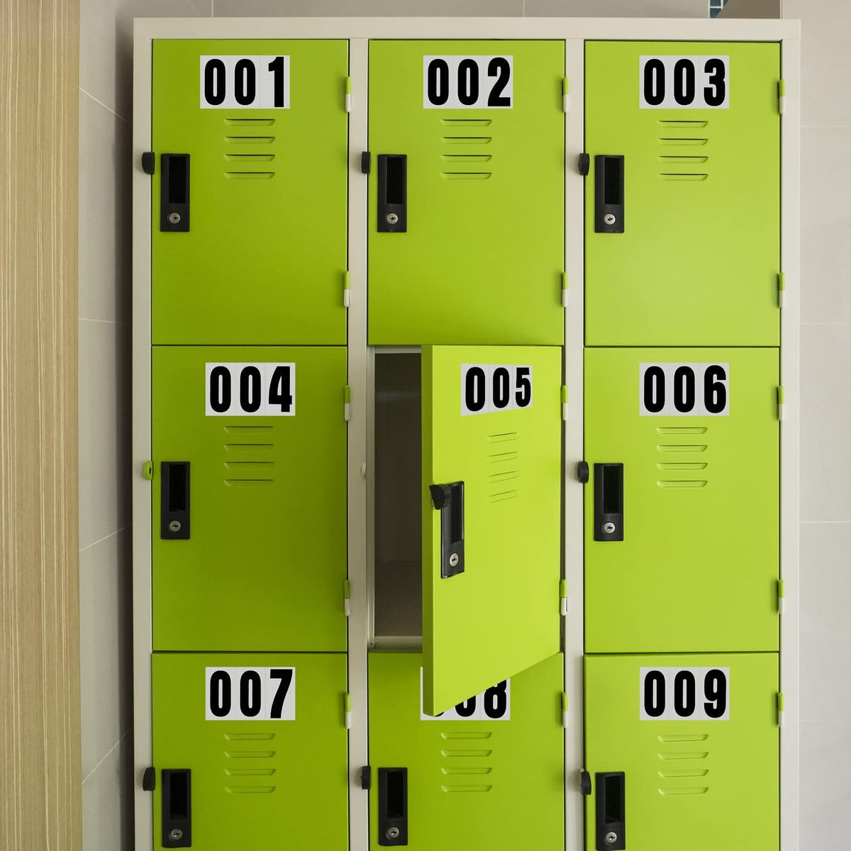 60 Numbers, Reflective Adhesive Mailbox Number Pack, 3", Waterproof Number