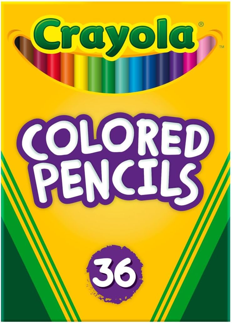 Crayola Colored Pencils (36ct), Kids Pencil Set, Pre-Sharpened Coloring Book