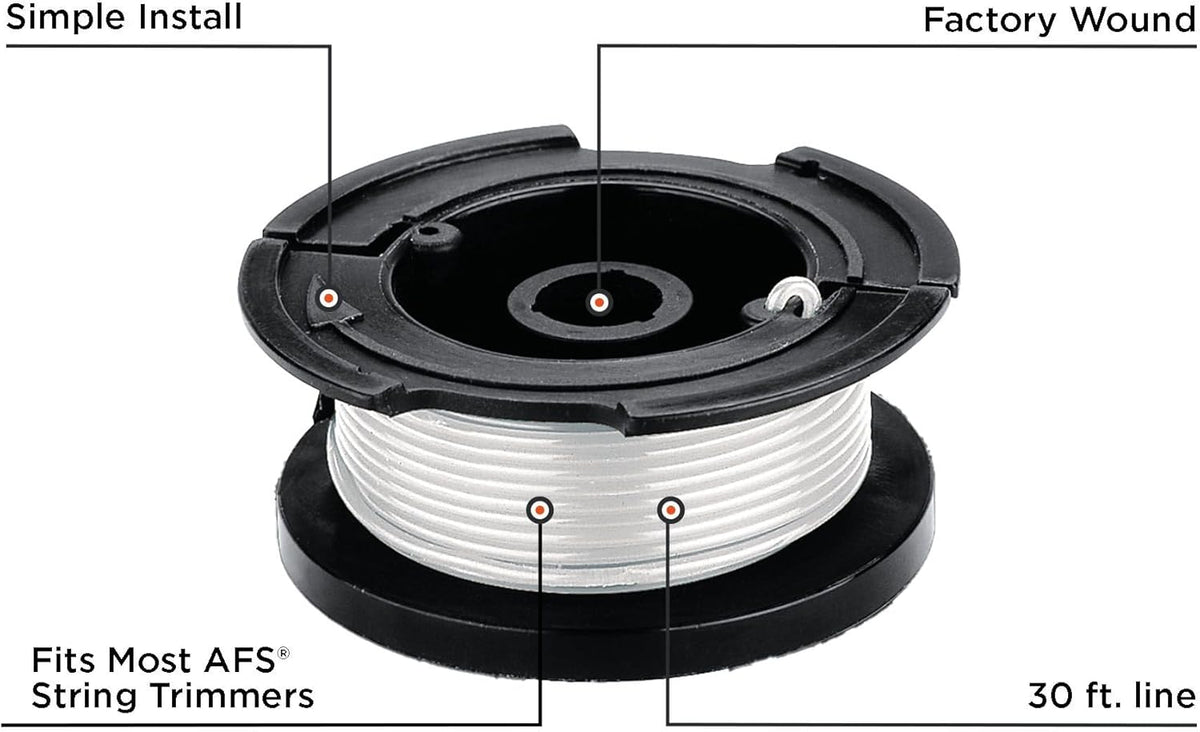 BLACK+DECKER Weed Eater String, Trimmer Line, 3-Pack, 30-Feet of Replacement