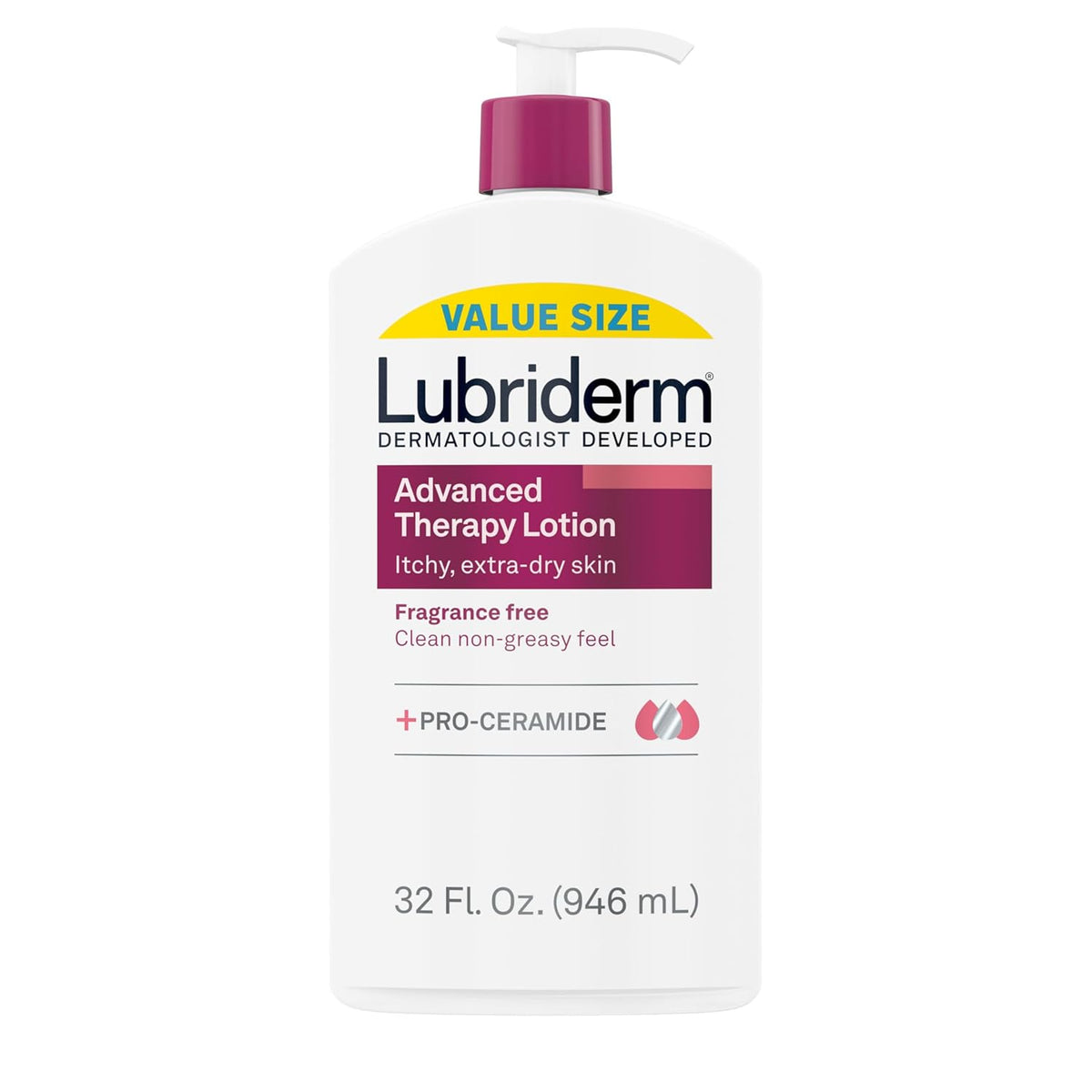 Lubriderm Advanced Therapy Fragrance-Free Moisturizing Hand & Body Lotion +