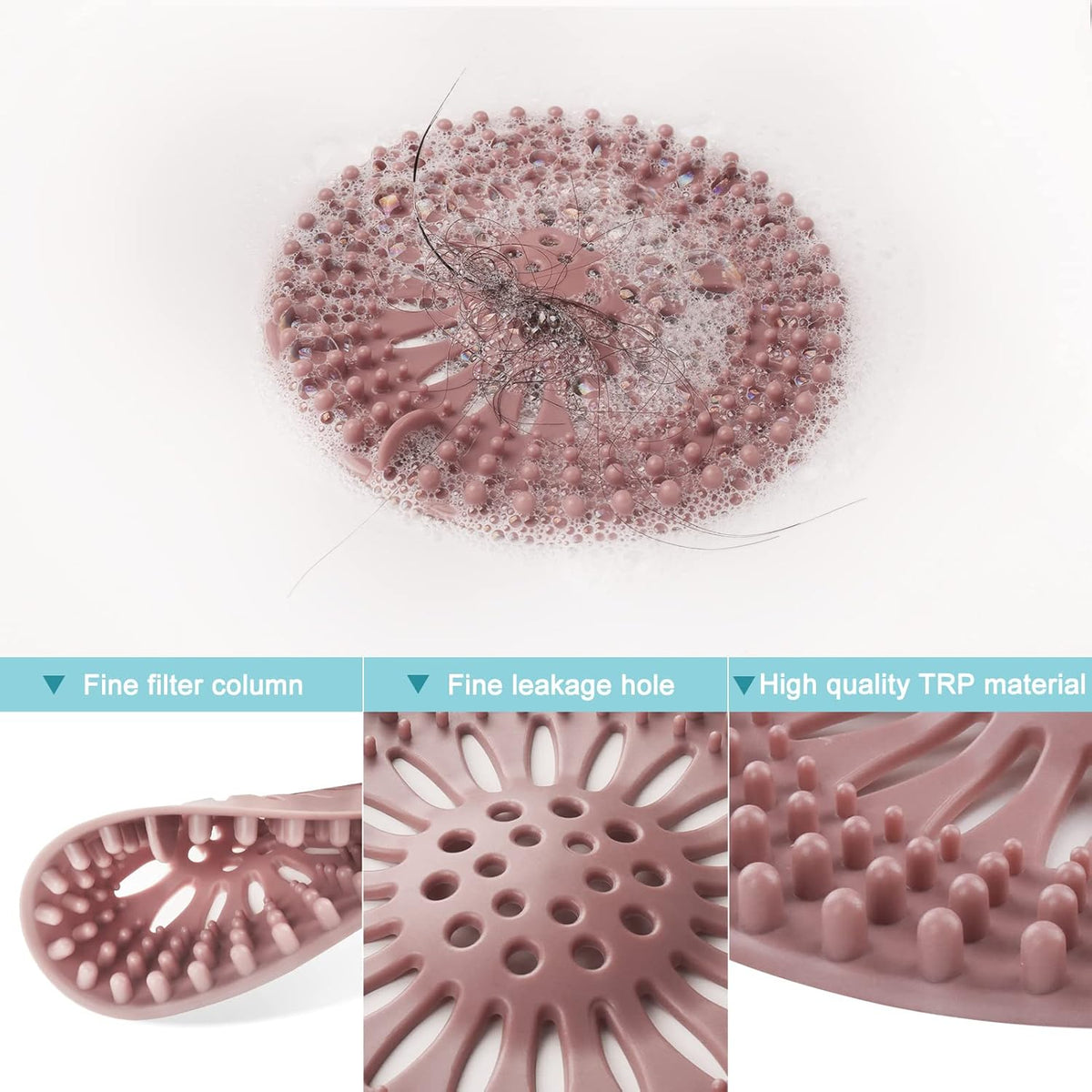 Gotega Bathroom Sink Drain Strainers, Hair Catcher Shower Drain Covers