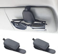 Yuoyar Sunglass Holder for Car, Magnetic Leather Sunglasses Holder and Ticket