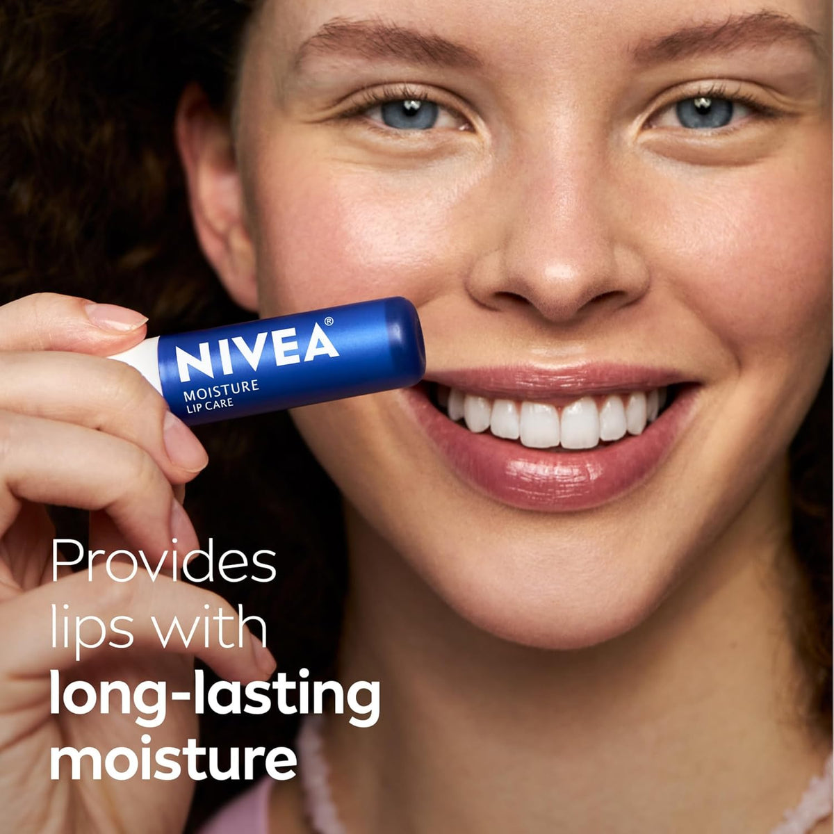 NIVEA Moisture Lip Care, Hydrating Lip Balm with Shea Butter, Nourishing Oils