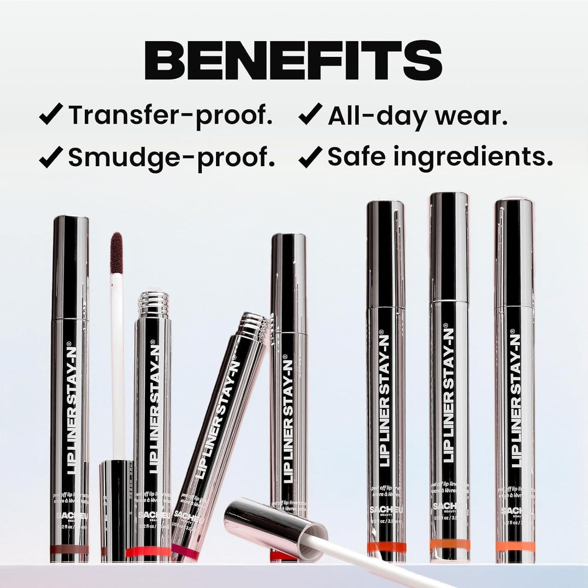 Sacheu Lip Liner STAY-N Peel Off Lip Stain ‰ÛÓ Long Lasting Waterproof Lip