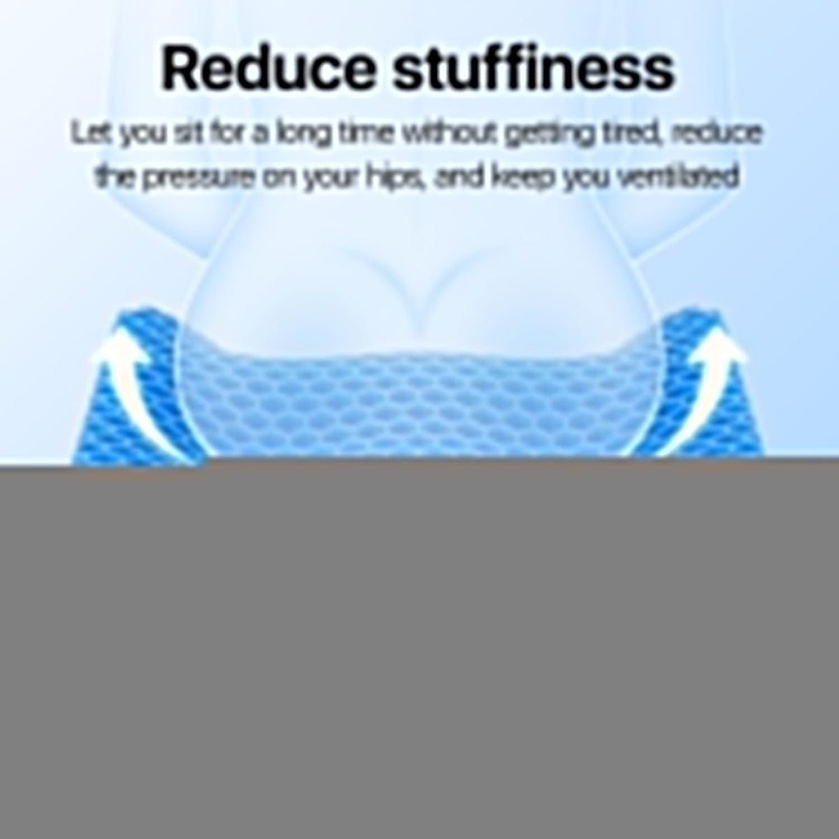 Gel Seat Cushion, Cooling seat Cushion (Super Large & Thick), Breathable