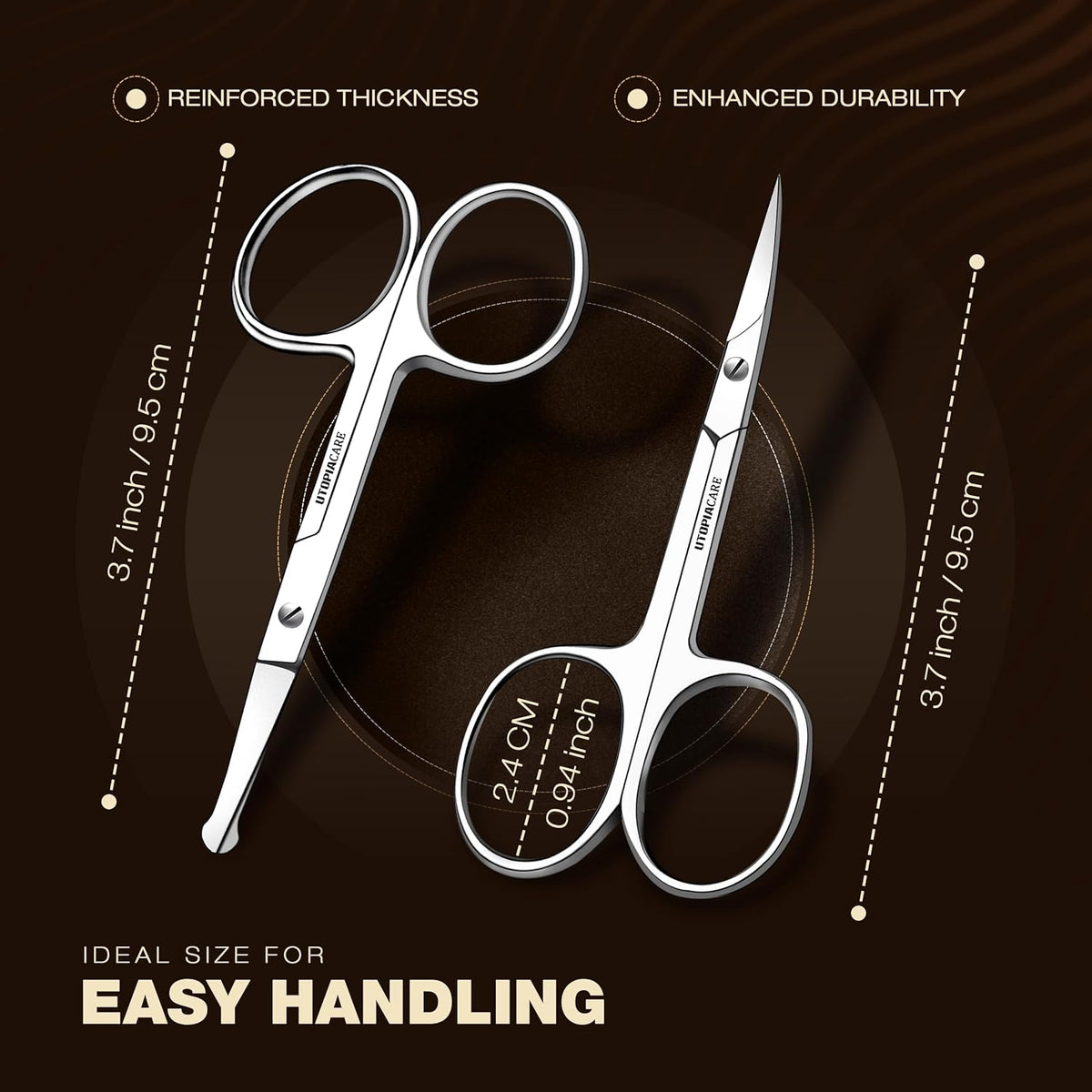 Utopia Care Eyebrow Scissors, Professional Stainless Steel Small Shears for