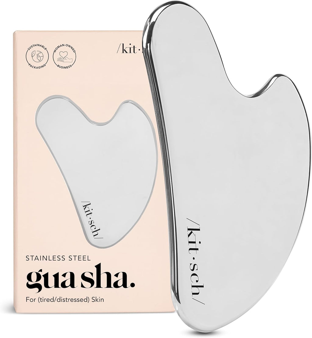 Kitsch Stainless Steel Gua Sha Facial Tools - Guasha Tool for Face, Face