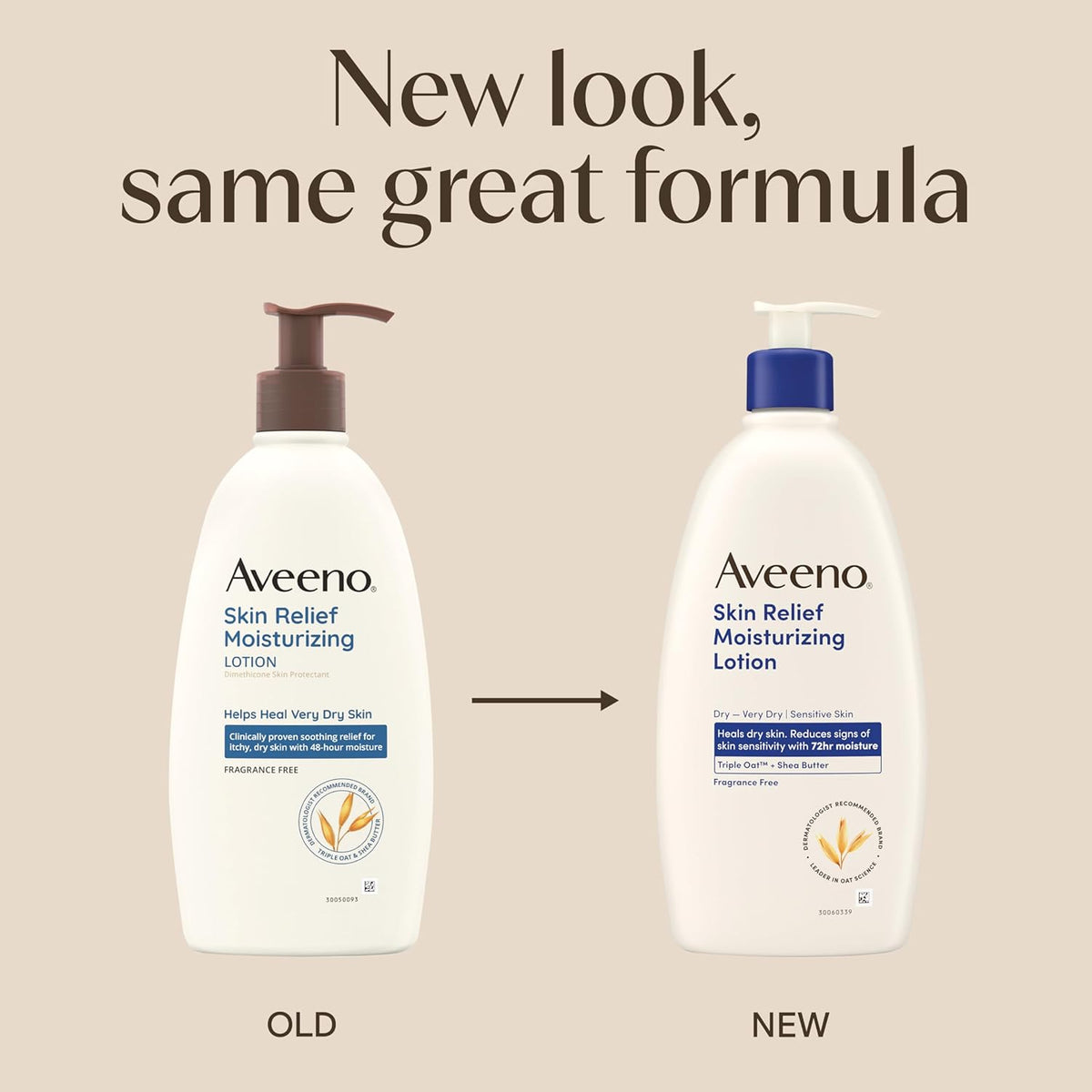Aveeno Skin Relief Moisturizing Lotion Heals Very Dry, Sensitive Skin