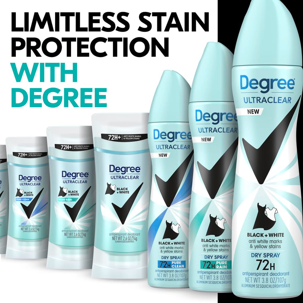 Degree Women's Black+White 4 Count Antiperspirant Balm 2.6 oz - Protects from