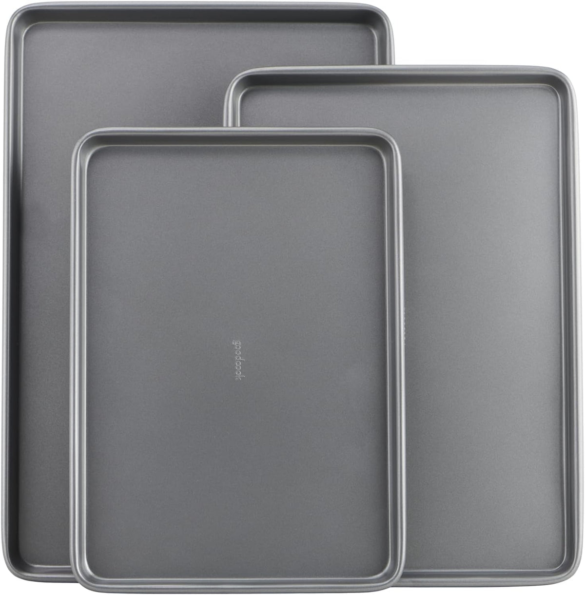 GoodCook Everyday Nonstick Baking Sheet Set, 3 Pack Includes One Small