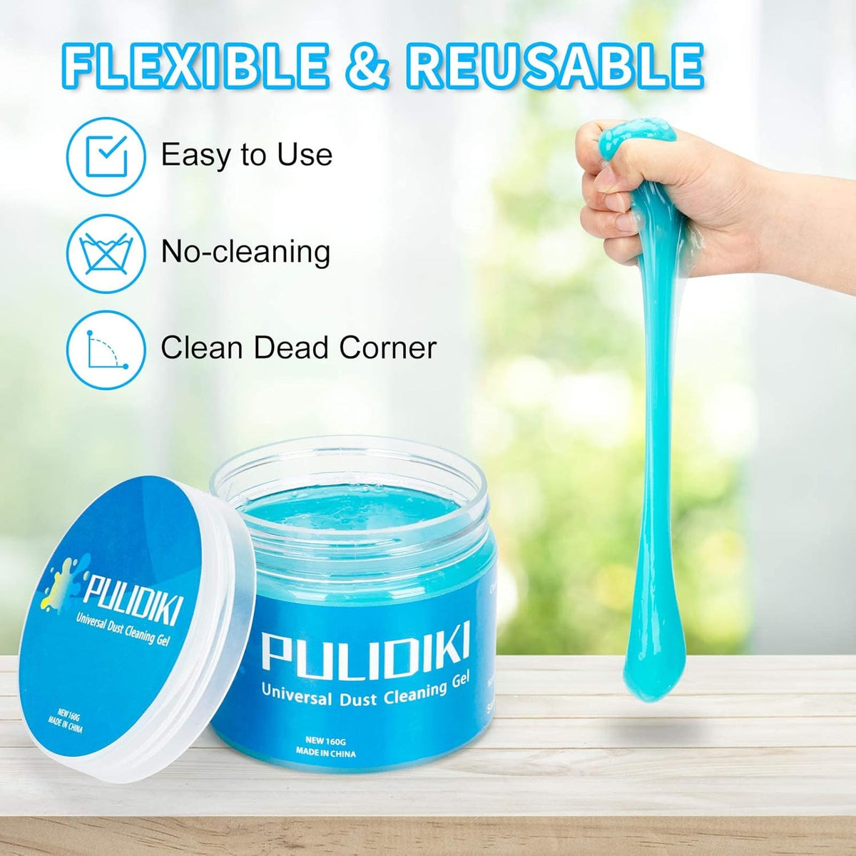 PULIDIKI Car Cleaning Gel Car Clean Putty, Universal Car Interior Cleaner