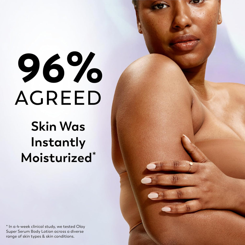 Olay Super Serum Hand & Body Lotion for Dry Skin, 24hr Long Lasting