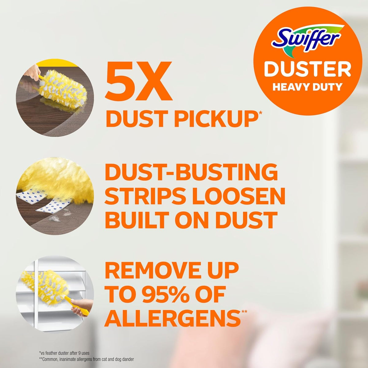 Swiffer Dusters Heavy Duty Multi-Surface Duster Refills for Cleaning