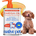 Native Pet Omega 3 Fish Oil for Dogs & Cats ‰ÛÒ Wild Alaskan Salmon Oil for