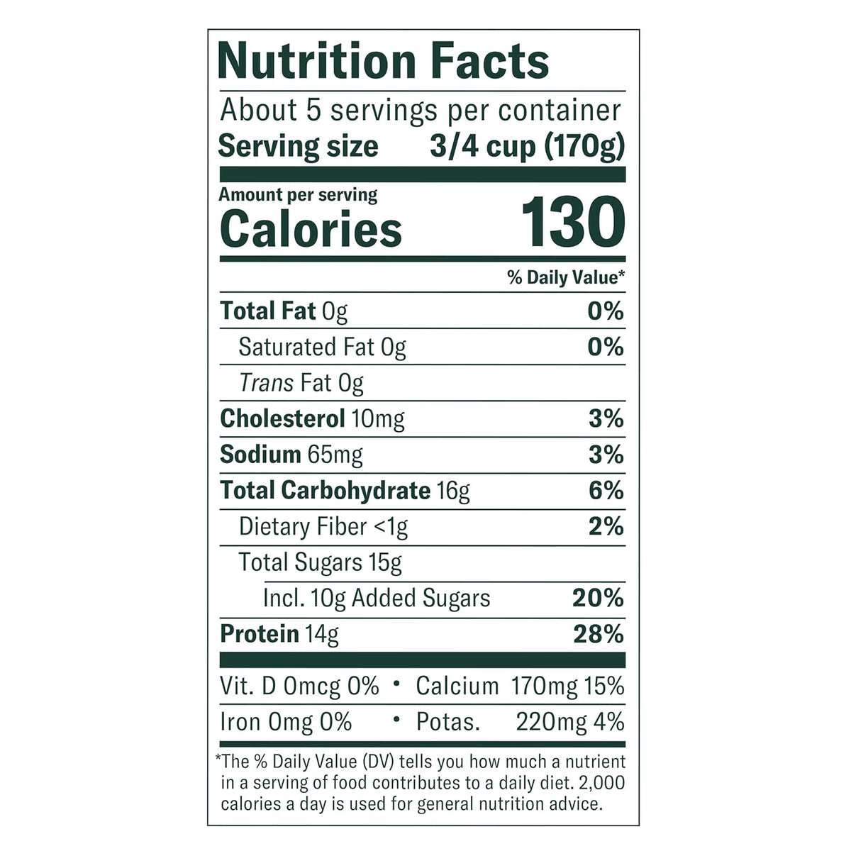 Chobaniå¨ Vanilla Blended Non-Fat Greek Yogurt 32oz