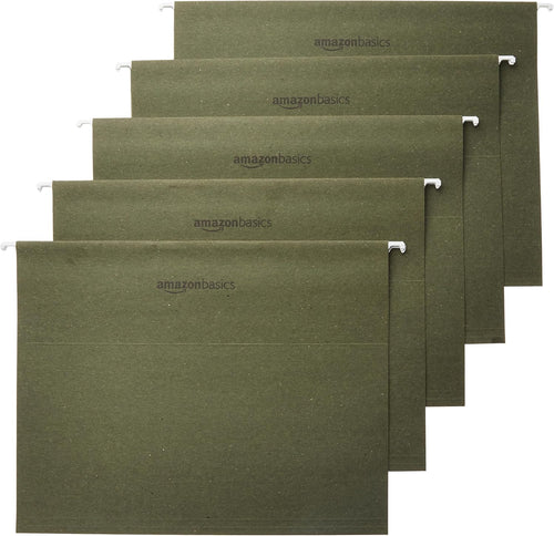 Amazon Basics Hanging Organizer File Folders for Efficient Filing, Sturdy