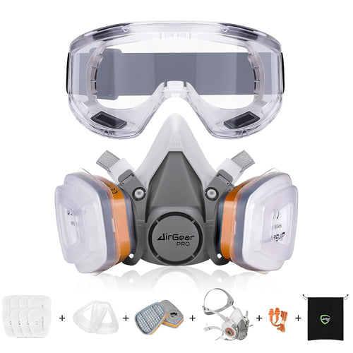 AirGearPro G-500 Reusable Respirator Mask with A1P2 Filters