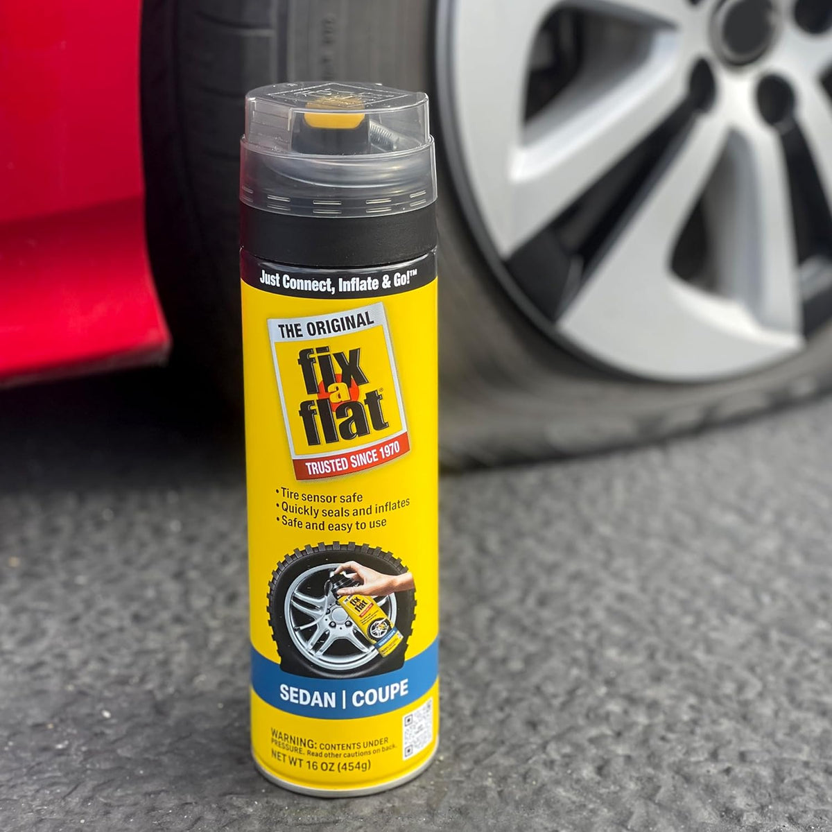 Fix-A-Flat S60420 Aerosol Emergency Flat Tire Repair and Inflator, for