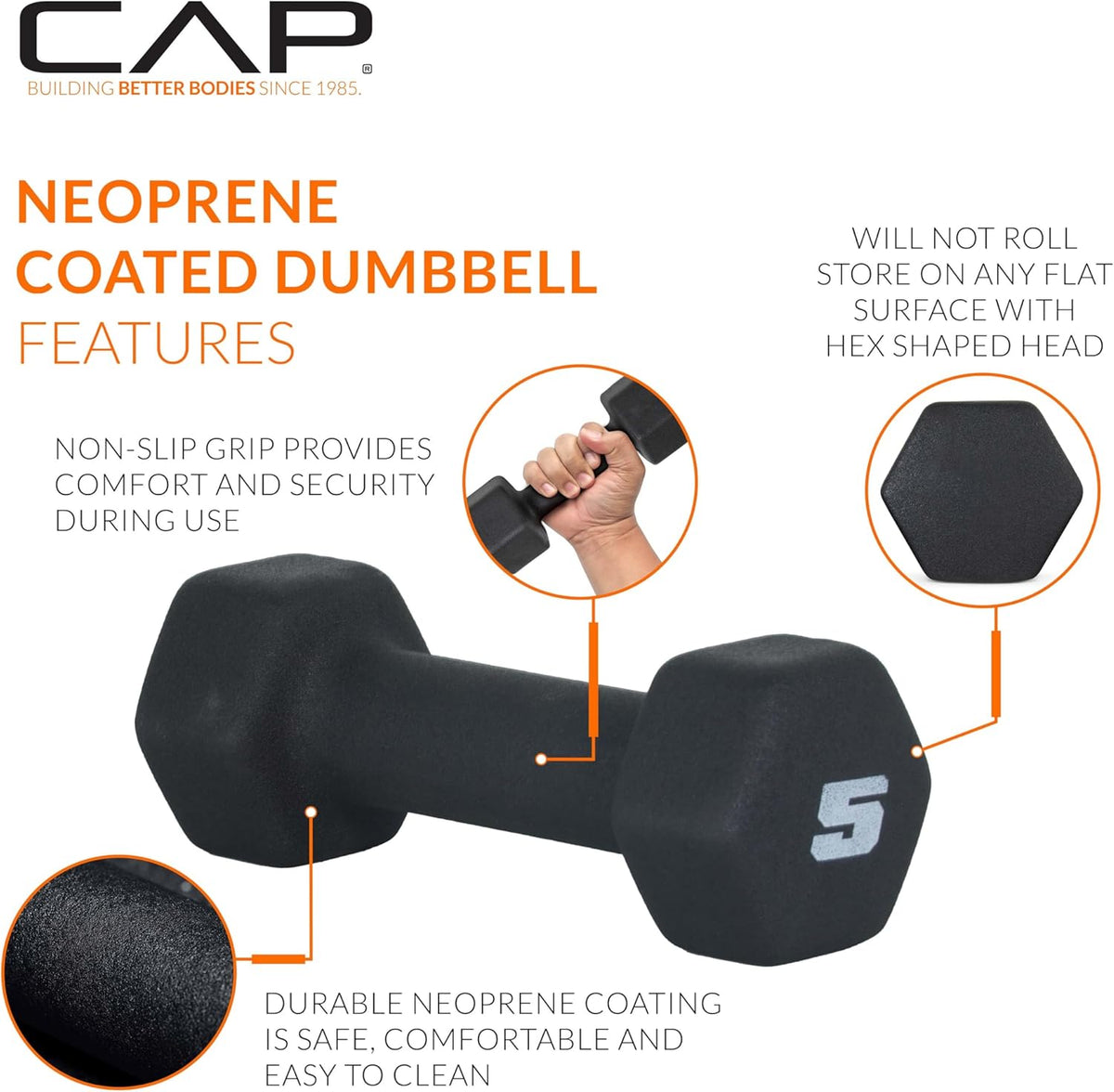 CAP Barbell Neoprene Dumbbell Weights Pairs & Sets