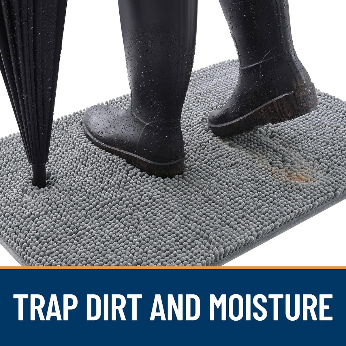 OLANLY Dog Door Mat for Muddy Paws 30x20, Absorbs Moisture and Dirt