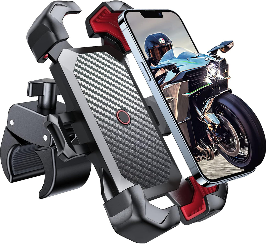 JOYROOM Motorcycle Phone Mount, 1s Auto Lock 100mph Military Anti-Shake Bike