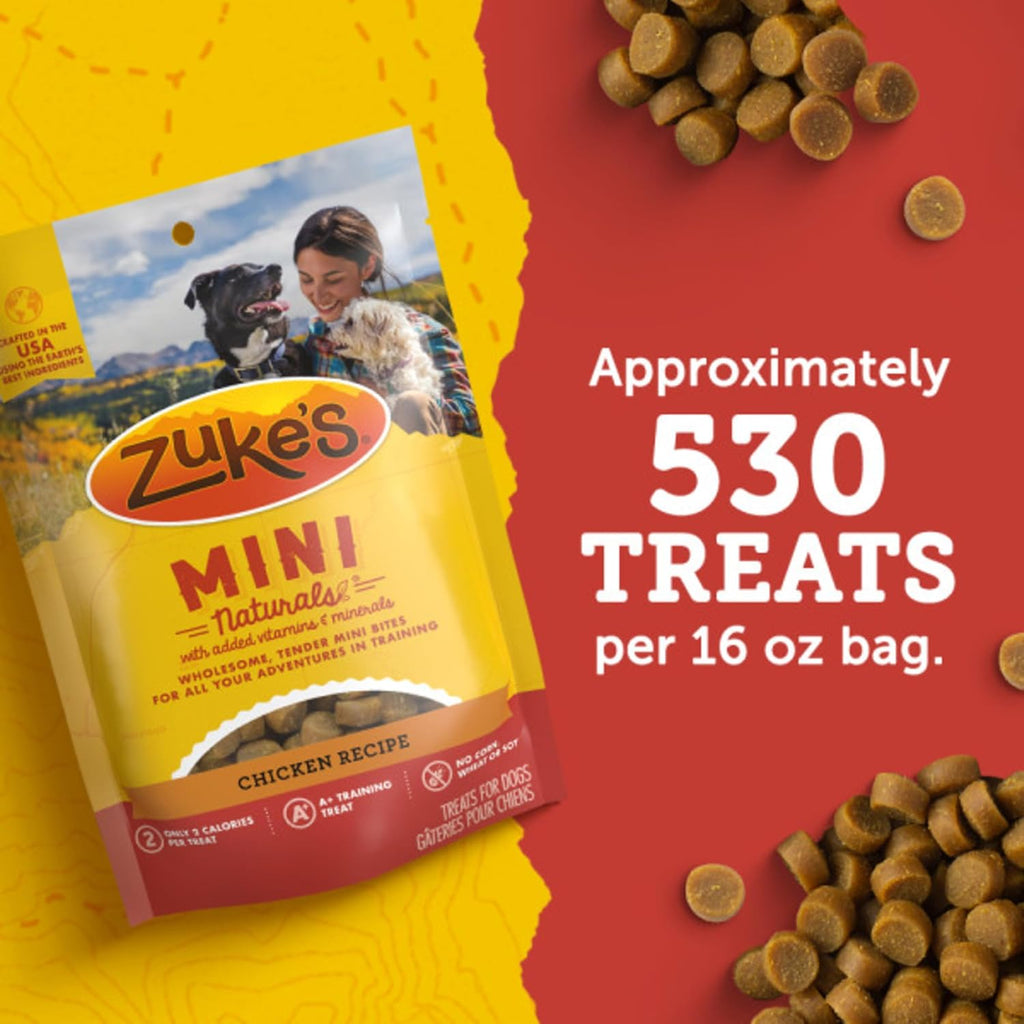Zuke‰۪s Mini Naturals Dog Training Treats for Dogs, Pet Treats Made with Real