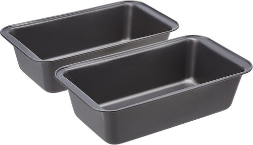 Amazon Basics Rectangular Nonstick Bread Loaf Pan for Baking Meatloaf with