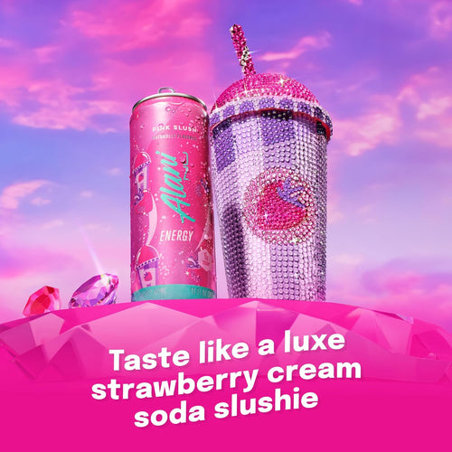 Alani Nu PINK SLUSH, Sugar Free, Low Calorie Energy Drinks, 200mg Caffeine